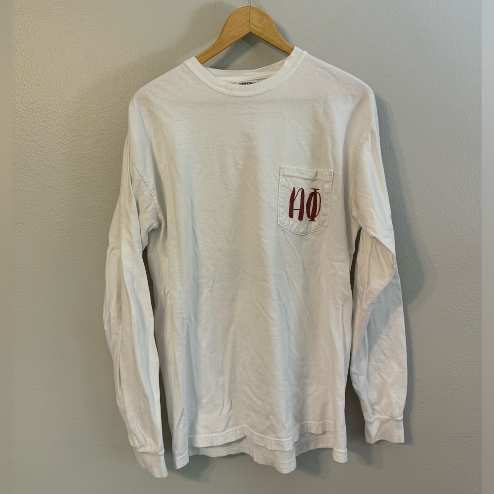 Alpha Phi Comfort Colors Long Sleeve Tee - Size Medium